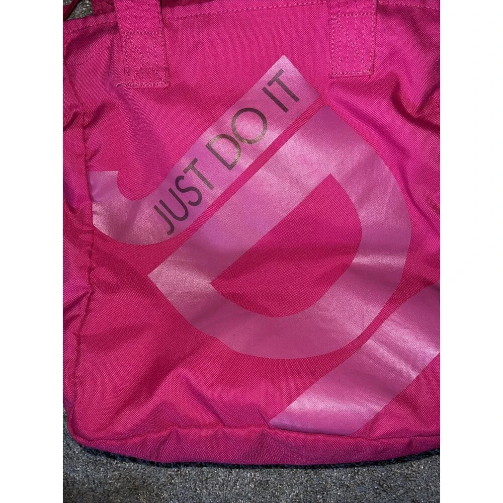 Nike JUST DO IT JDI tote bag vtg? pink 13x 15x 5 10” handle gym bag